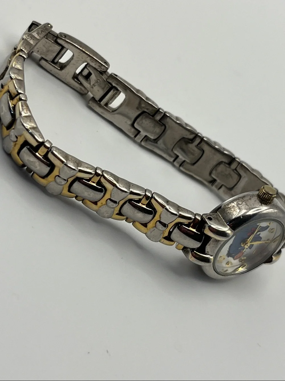 Two-Tone Silver and Gold Eeyore Women's Bracelet Watch